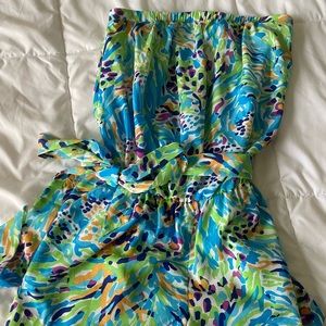Lilly Pulitzer Sea Soirée Strapless Romper